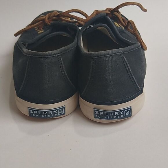 Sperry navy canvas sneakers size 7 1/2 - Picture 3 of 8